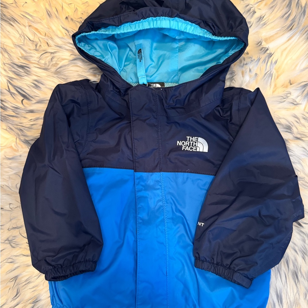 The North Face Blue Hooded Jacket 6-12 Months